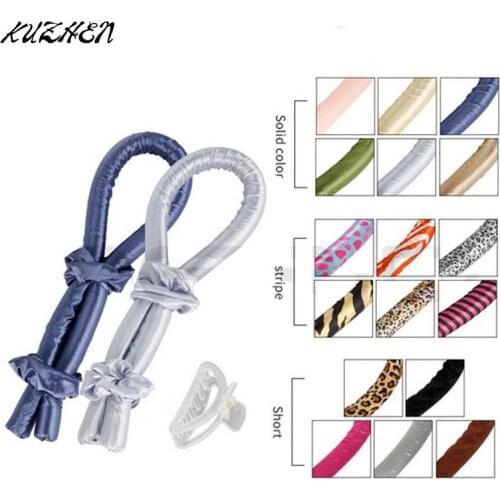 Heatless Curling Rod Headband No Heat Curls Ribbon Hair Rollers Soft Hair Curler