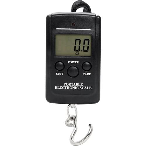 40kg/88lb Portable Mini LCD Display Weighting Digital Fishing Scale Electronic Hook Travel Luggage Scale Kitchen Weight Tool