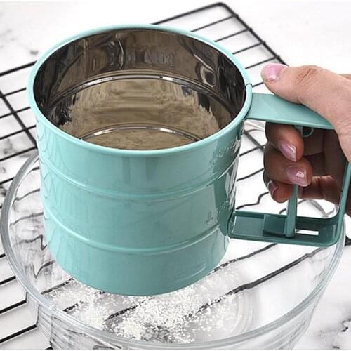 Mesh Safe Powder Sieve Mesh Flour Coffee Sifter Suitable BBQ Hiking Kitchen Baking Durable Outdoor Cing Sugar Family