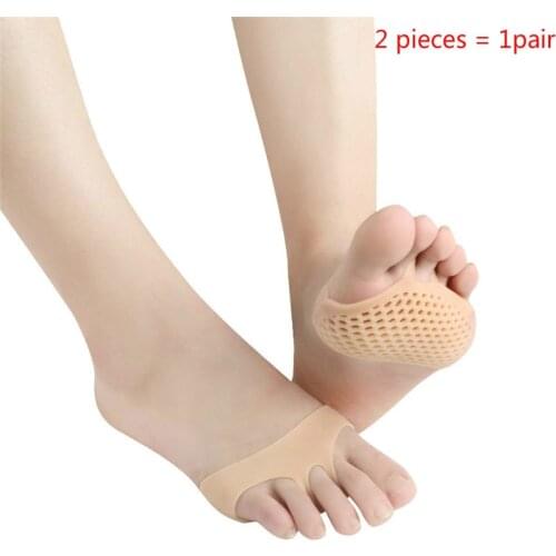 3 Color Silicone Honeycomb Forefoot Insoles High Heel Shoe Pad Gel Insole Breathable Health Care Shoe Insole Massage Shoe Insert