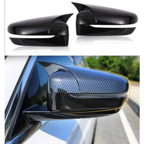For BMW G20 G28 2020 Car styling Carbon fiber rearview mirror Shell frame door Horn decoration Covers Stickers Auto accessories