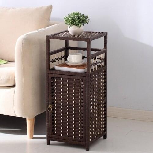 Cane is woven to receive ark small cabinet of the head of a bed to be born corner crevice ark toilet buys content frame