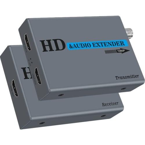 HDMI Extender Over a Coaxial Cable (RG6/RG7/RG11) 1080p 60Hz HDMI Over Coax Cable Up to 328-1640Ft(100-500m) TX RX
