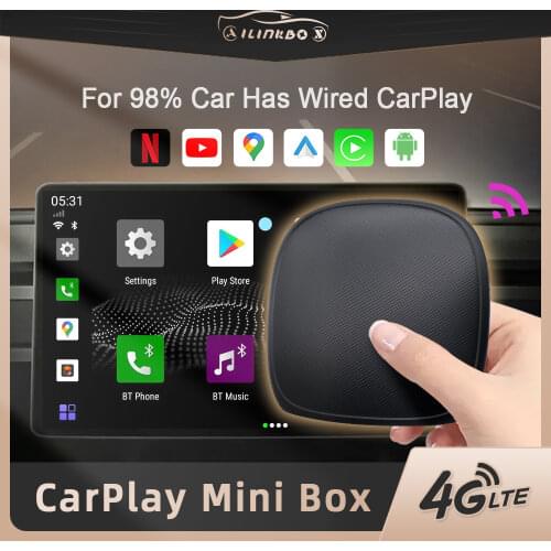 Carplay Ai Box Mini Android 9.0 Car Smart Box 4+64G Car play Wireless Android Auto For Volvo Ford Benz VW Car Multimedia Play