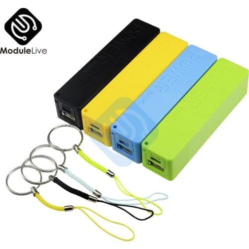 USB Power Bank Case Kit 18650 Battery Charger DIY Box Shell Kit Blue Green Yellow Black Battery Charger DIY Box