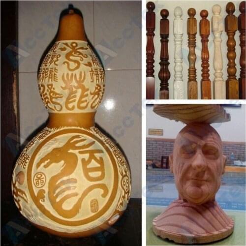 Cnc wood router AKM1325-4axis wood stair cnc router machine Water cooled spindle hot sale