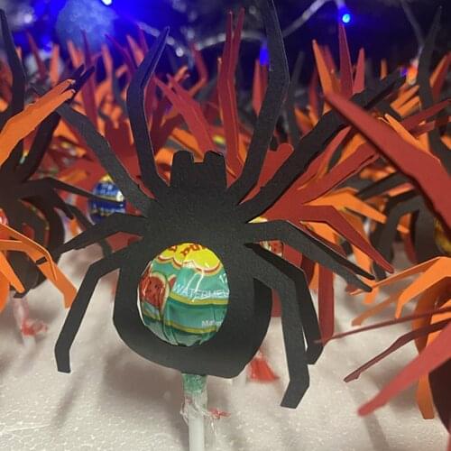 Greeting Crad Making Halloween Spider Lillipop Holder Mould Metal Cutting Dies Stencils For DIY Scrapbooking Card Embossing Die