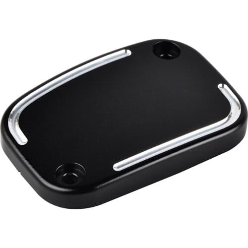 H2CNC Front Brake Fluid Reservoir Cover Master Cylinder Cap For Harley Softail Fat Boy Lo FLSTFB CVO Breakout Heritage 2015-2017
