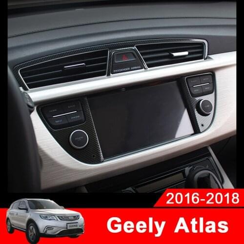 Car Screen Switch Button Frame Panel Cover Trim car styling Accessories For Geely Atlas Emgrand NL-3 Proton X70 2017 2018 2019