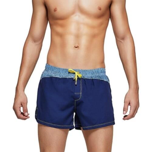 2020 Summer Men Swimwear Beach Shorts Sexy Colorful Cool Briefs for Surfing Borad Fun Trunks
