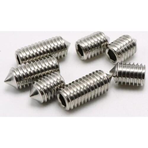 M5 4/5/6/8/10/12/16/20/25/30mm Hex Allen Socket Set Screw 304 Stainless Steel Grub Screw DIN914