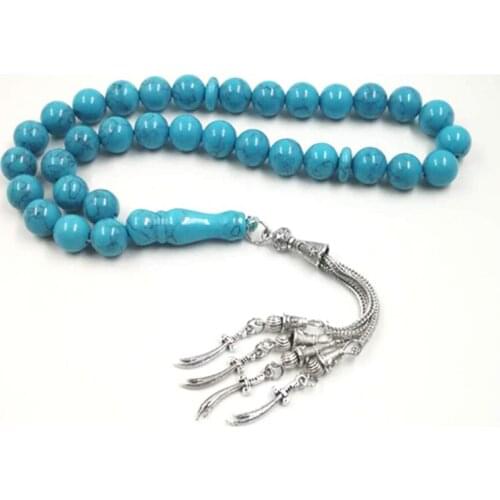 Turquoises Tasbih Men accessories February 23 gift sabh prayer beads 33 beads stone bracelet