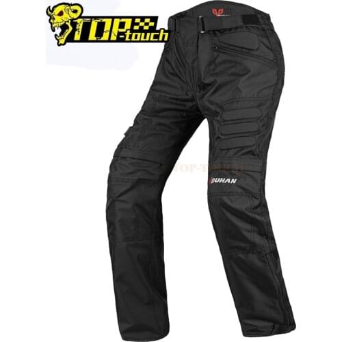 DUHAN Men Motorcycle Pants Windproof Moto Pants With Knee Protective Gear Wearable Motocross Pants Riding Trousers For 4 Seasons