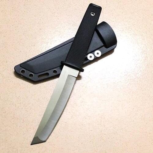 Fixed Blade Knife with Sheath Outdoor Survival Tactical Hiking Camping Hunting Knife Small Straight Knives EDC Self-defense Tool