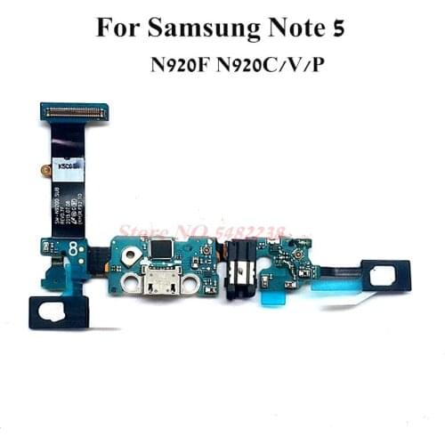 Original USB Charging Dock Port Flex cable For Samsung Note5 N920F N920C/V/P Charger plug board connector replacement Parts