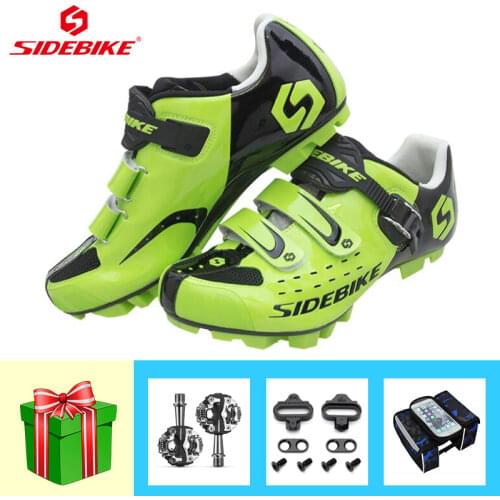 Professional Cycling Shoes Add SPD Pedals Breathable Self-locking Sapatilha Ciclismo Mtb Riding Bicycle Footwear Wear-resistant