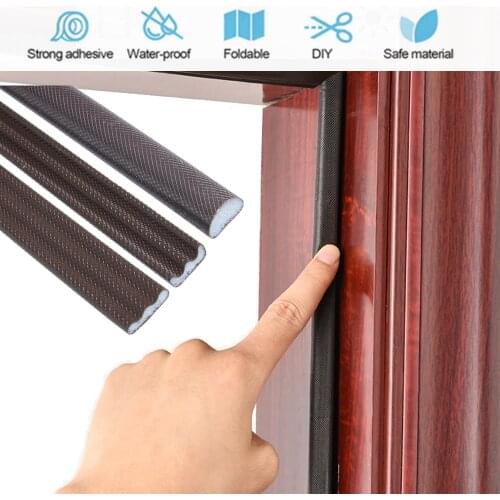 DIY 6M Self Adhesive Door Window Sealing Strip Soundproof Foam Seal Weather Stripping Burlete Puerta Gap Filler Window Hardware