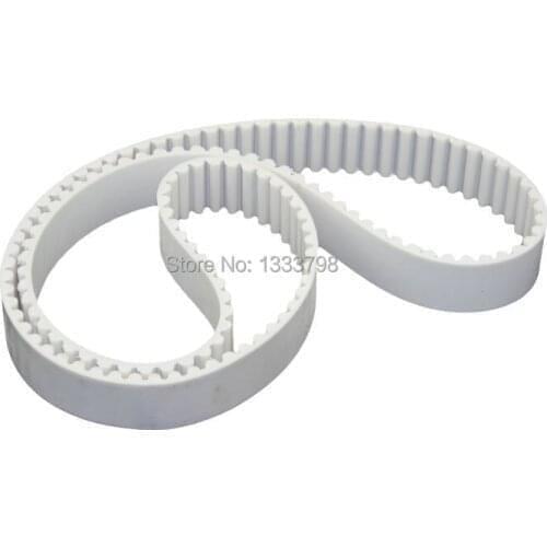 Big sale 30mm width T20 4600mm(230 tooth) length closed loop Pu white timing belt