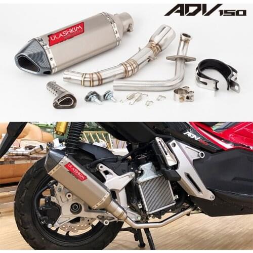 Motorcycle Modification Accessories Adv 150 Exhaust Pipe Adv150 Front Hexagon Silent X-ADV exhaust muffler