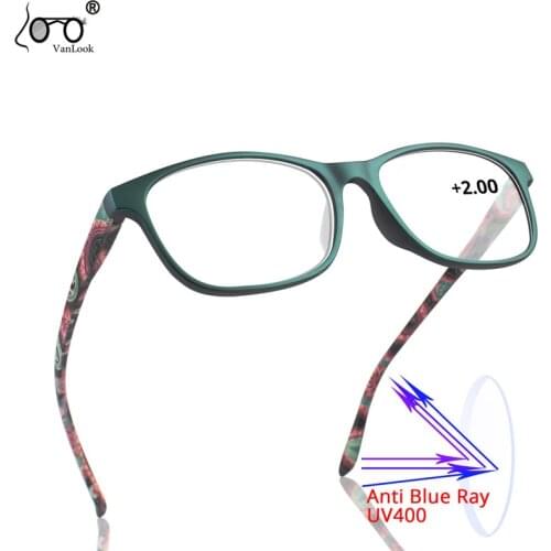 Women Reading Glasses Anti Blue Light Farsighted Spectacle Cateye Floral presbyopic glasses Men Anti Reflective Reto Eyeglasses