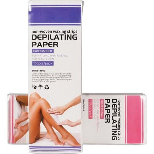 200PCS 2019 Women Nonwoven Epilator Wax Strip Paper Beauty Female Shaving Hair Removal Depilatory Roll Waxing Health Beauty Care