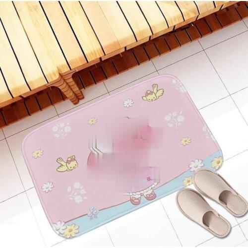 1pcs 40*60cm Anime Cartoon My Soft Carpet Children Home Bedroom Rugs Bathroom Non-slip Floor Mat Kawaii Plush Doormat New