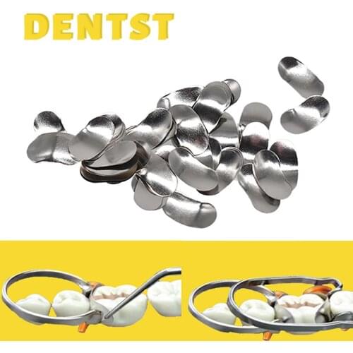 100 pcs/box Dental Sectional Contoured Matrices Matrix Bands stuck S/M/L стоматология материалы Dentista Tools odontologia