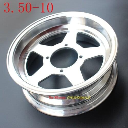 3.50-10 wheel hub Electric tricycle scooter aluminum wheel hub closed car four wheeled vehicle, 10inch vacuum aluminum wheel