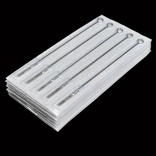 500pcs Mixed Size RL / RS / M1 Sharp Permanent Manual Tattoo Needle Commonly used hook thread suture needle Free Shipping