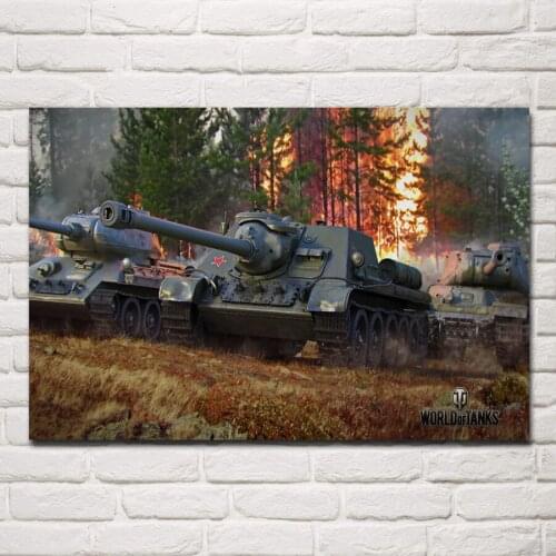 EX306 world of tanks war game fantasy bigworld tanks Room home wall art decor wood frame poster