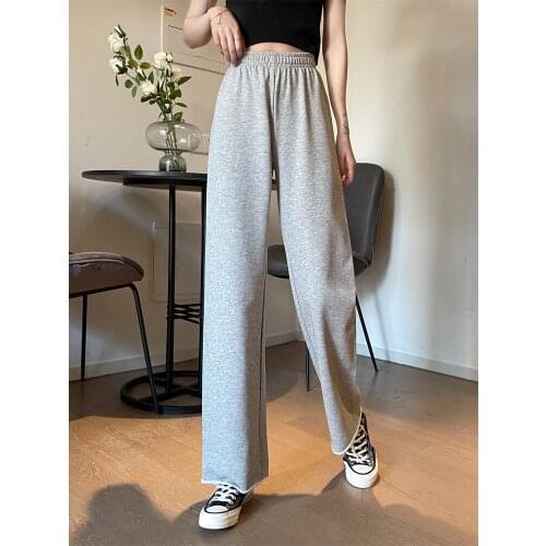 2021Baggy Wide Leg Pants Women Casual Streetwear Loose Outfits High Waisted Hip Hop Summer Jogger Sweatpants