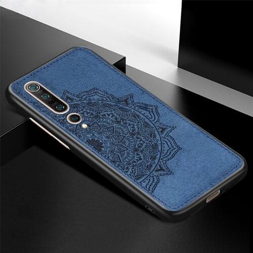 For Xiaomi Mi 10 Case Cover Magnetic TPU Frame Cloth Fabric Back Cover For Xiaomi Mi 10 Mi10 Phone Bumper Case For Xiaomi Mi 10