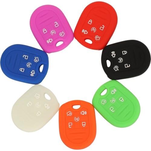 Jingyuqin Remote Car Key Cover Fob Case For Ford Edge Explorer Ranger Expedition Mustang Escape Taurus Mazda Tribute