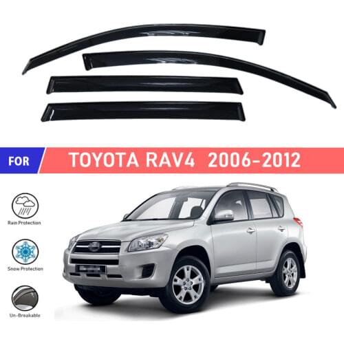 Window deflectors for Toyota Rav4 2006-2012 car window deflector wind guard vent sun rain visor cover car styling