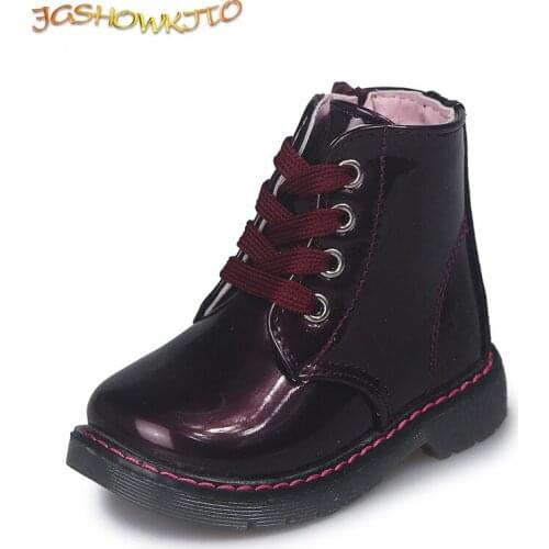 JGSHOWKITO Kids Boots Children Martin Boots Baby Little Medium Boys Girls Boots Fashion Soft Autumn Winter Shoes Water-proof New