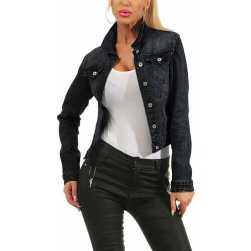 Jeans Jackets Women New Slim Stretch Sexy Ripped Denim Jacket Spring Autumn Casual Korean Fashion All-match Female Coat Clothes