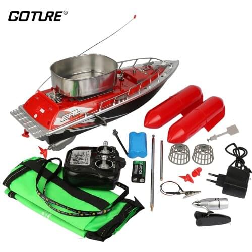 Goture Mini RC Bait Fishing Boat 260M Remote Control Feeder Lure Carrier Carp Fishing Accessories 5hours or 7hours