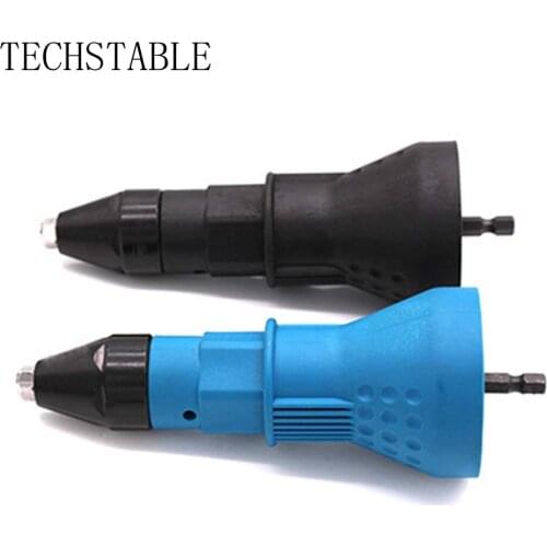 TECHSTABLE Riveting Tool Cordless Riveting Drill Adaptor Insert Nut Tool Riveting Drill Adapter free