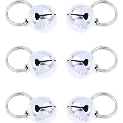 6Pc Jingle Bells Small Metal Cute Durable Cartoon Portative Creative Pet Bells for Pet Necklace Accessories