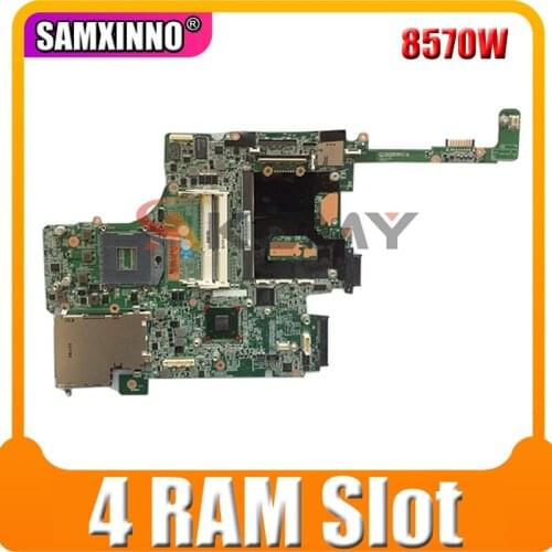 AKemy Laptop Motherboard For HP Elitebook 8570W 4 RAM Slot Core SLJ8A Mainboard 690643-501 695956-001 010176600 DDR3