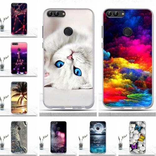 Soft Silicon TPU Cover For Huawei P Smart Enjoy 7S Case Luxury Protector Phone Cover For Huawei Enjoy 7S P Smart Case Fundas Bag