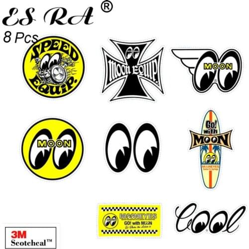 8 Pcs/Set Motor Decals Car Stickers Skateboard Decoration Outdoor Pegatinas Waterproof for Lugguage Laptop Bicycle Pitcher