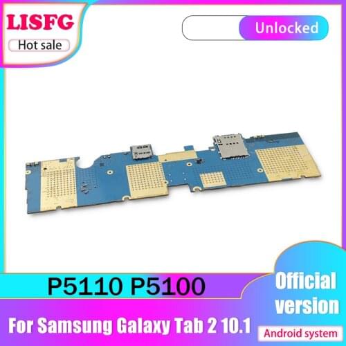 Original Unlocked for Samsung Galaxy Tab 2 10.1 P5100 P5110 Motherboard WIFI & 3G 1G RAM 16G ROM Mainboard Logic Board