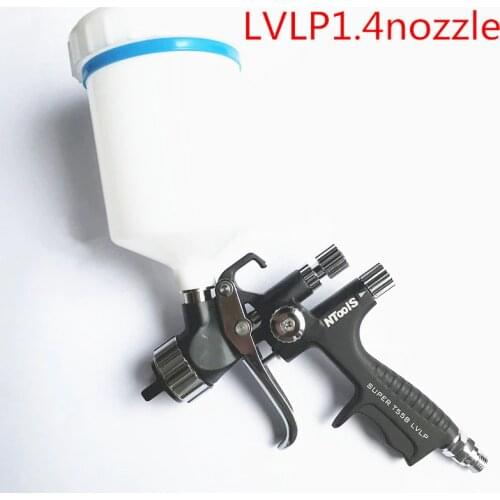 Black T-55P Spray Gun1.3/ 1.4 nozzle LVLP Pistol environmental protection spray gun w/t tank car paint repair spray Sprayer gun
