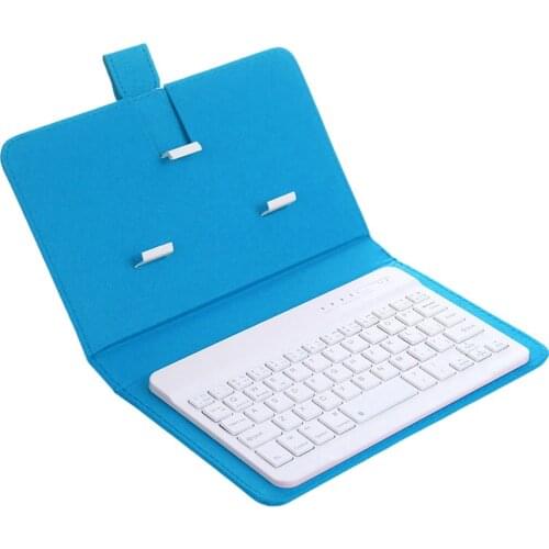 Portable PU Leather Wireless Keyboard Case for iPhone Protective Mobile Phone with Bluetooth Keyboard For IPhone 6 7 Smartphone