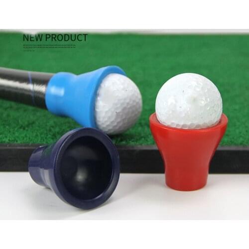 Golf Ball Rubber Pickup Retriever Grabber Pick-up Suction Cup for Putter Grip Golf Ball Golf Training Aids