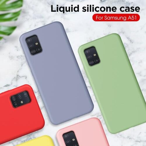 KISSCASE For Samsung A51 Case Liquid Silicone Phone Case For Samsung Galaxy A50 A70 A71 A30 A20E S8 S9 S10 S20 Plus Ultra Cover