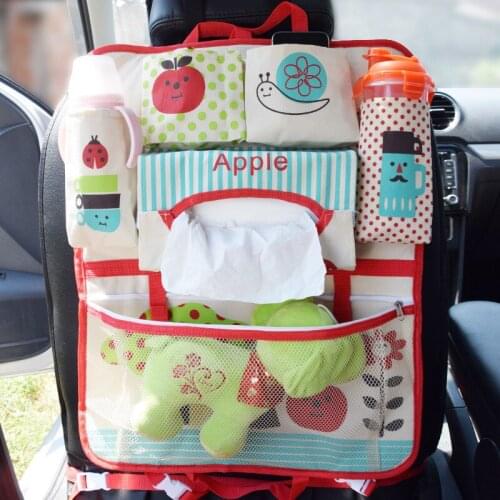 Ute Cartoon Foldable Dining Table iPad Car Seat Hanging Storage Bag Car Backseat Pocket Buggy Bag Seat Back car bag storage