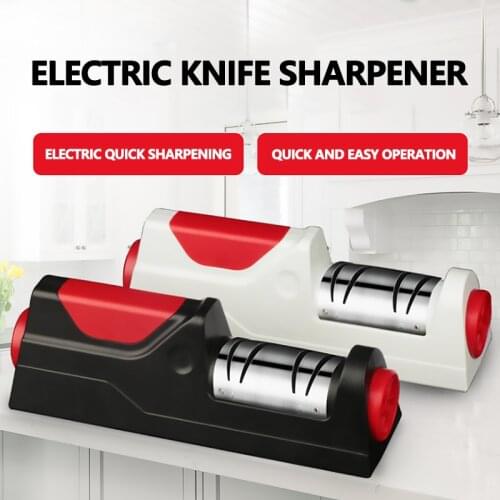 2020 MINI USB charging Electric knife sharpener Sharpening Stone Kitchen Knife 2 Slot Electric Home Knife Sharpener Two gears