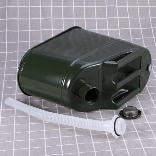 20L Capacity Thickened Gasoline Outdoor Stand Iron Bucket Storage for Automobile Liquid Oil Petrol Diesel Storage Gas Tank